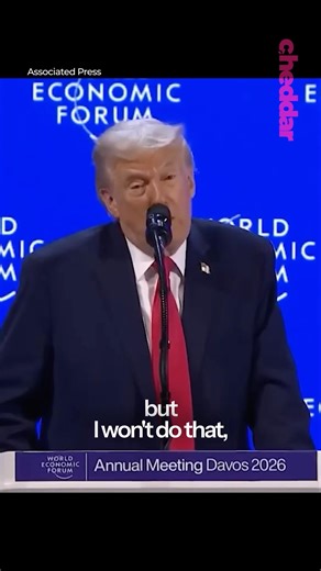 President Trump said he won’t use force to acquire Greenland #trump #greenland #davos