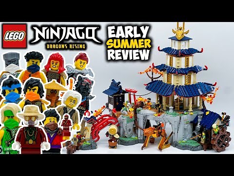 Tournament Temple City EARLY Review! LEGO Ninjago Dragons Rising Set 71814