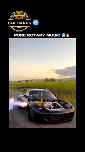 Mazda RX-7 Shooting Flames 🔥 | Rotary Sound Is Crazy! #shorts