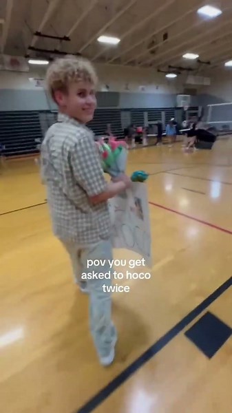 Girl Got Asked To Hoco Twice In One Year 🥹💙😳