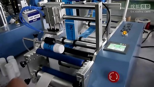 贴标机视频操作过程-益扬自动化全面演示