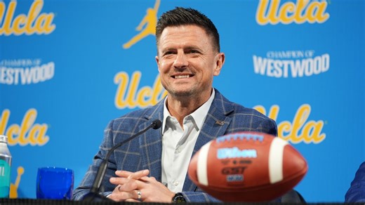 Former Assumption, Holy Cross football coach Bob Chesney introduced at UCLA