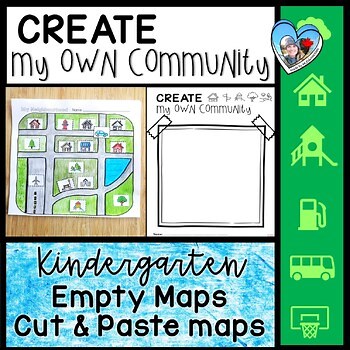 Community Map Making Printable Activity Kindergarten | Fine Motor | Low Prep