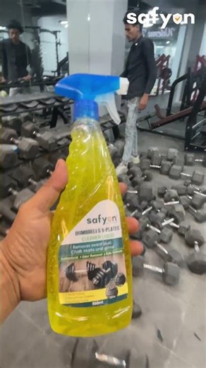 How to Clean Dirty Dumbbells & Plates | Safyon Deep Cleaning Solution