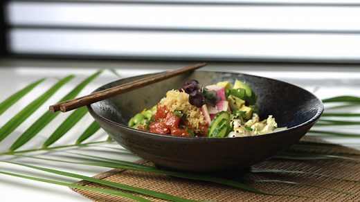 2.8K views · 41 reactions | Aloha in a bowl. Inspired by Hawaii's iconic dish, our Tuna Poke bowl made its debut last year and has been a Cactus favourite ever since. Pair with a Passion Fruit Bellini and you'll literally hear the sound of waves lapping on the beach. | Cactus Club Cafe | Facebook