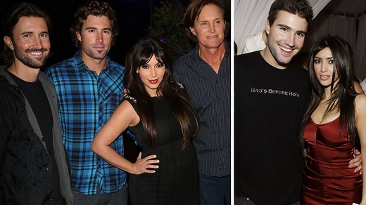 How are Brandon and Brody Jenner related to the Kardashian family?