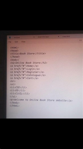 “HTML Beginner Project – Online Book Store Website Tutorial”🔥🔥🔥#viral #trending #coding #important