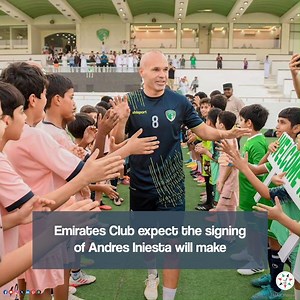 Former Barca Legend Iniesta Arrives in UAE to Join Emirates Club #UAE #EmiratesClub #FCBarcelona #Iniesta #Football Emirates Fc Andrés Iniesta | UAE Forsan English