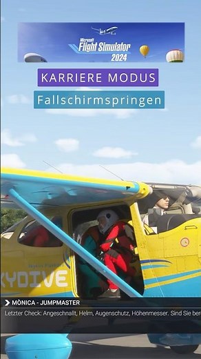 MSFS 2024 Karriere Modus: Fallschirmspringer #msfs2024 #aviation #parachute