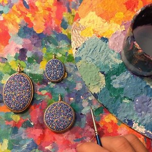 8.8K views · 347 reactions | Late night Constellation pendant painting! On the table tonight- Ursa Major & Minor, lupus (wolf) and Centaurus ✨ these and more available in my Etsy shop 31st august 11-1130 am PST ✨ | Elspeth McLean | Facebook