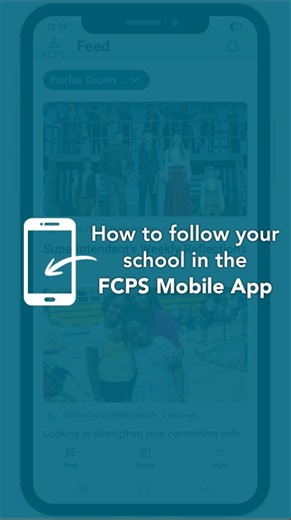 Follow your school in the FCPS Mobile App