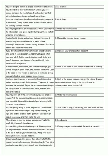 DMV Written Test Class C California Complete Set video