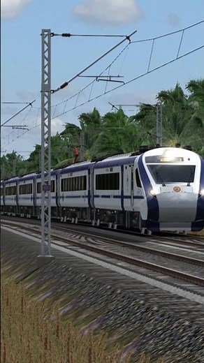 HIGH SPEED VANDE BHARAT EXPRESS CROSSING|TRAIN SIMULATOR|RAILWORKS GAMEPLAY|TRAIN GAMES|