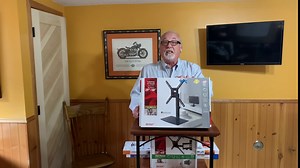 Barkan Tabletop TV Mount, 13-65 inch Swivel & Tilt Flat/Curved TV Stand Base, Holds Up to 79 lbs, Patented, Tempered Glass, Fits LED OLED LCD