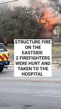 Two firefighters hurt working a structure fire, officials say