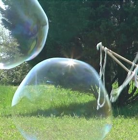 Blow bigger bubbles with our DIY. 🔮 Get the detailed how-to here >> http://bit.ly/2HpSKHj | HGTV