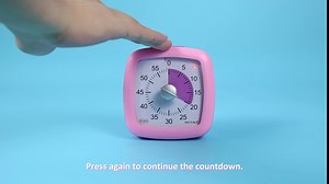 Secura 60-Minute Visual Timer, Silent Study Timer for Kids and Adults, Time Clocks, Time Management Countdown Timer for Teaching (Navy Blue & Navy Blue)