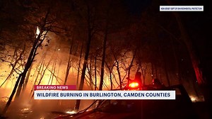 Officials: South Jersey wildfire impacts hundreds of acres; 12 buildings temporarily evacuated