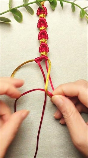 How to make simple Bracelet pulsera #diy #crafts #handmade#tutorial#friendshipbracelet #shortsvideo