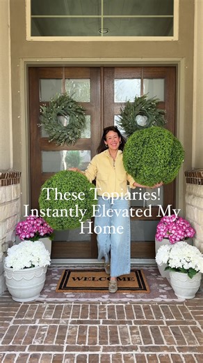 Transform Your Front Porch with Beautiful Topiaries