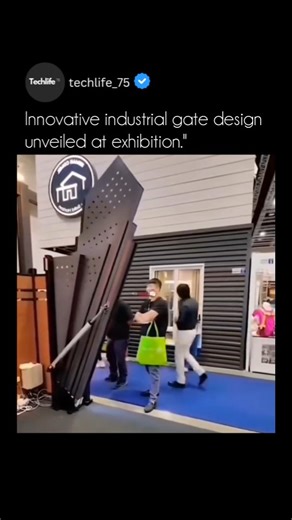Engineering | Technology💡💻 on Instagram: "Revolutionizing industrial design! This innovative gate with its striking perforated pattern, showcased at the exhibition, is a true testament to advancements in modern gate technology. All rights and credits go to the respective owners. This video is shared for educational purposes only. DM for removal. #CreditToOwner #EducationalPurpose""