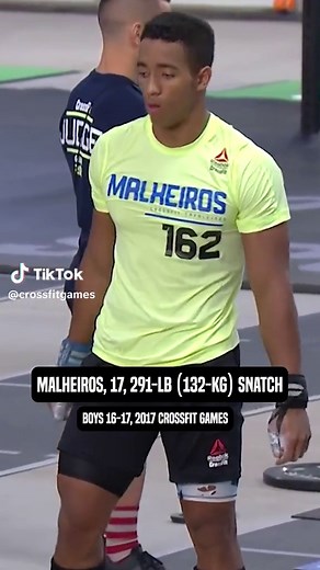 Brazilian Weightlifter Crushes Competition with High Chest and Dab | 2020 CrossFit Games