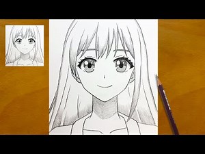 How to Draw a Beautiful Anime Girl | Step-by-Step Sketch Process