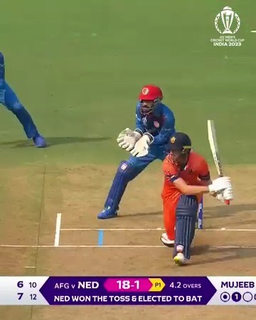 557K views · 8.2K reactions | Netherlands get going with two boundaries against Mujeeb Ur Rahman  #CWC23 #NEDvAFG | ICC - International Cricket Council | Facebook