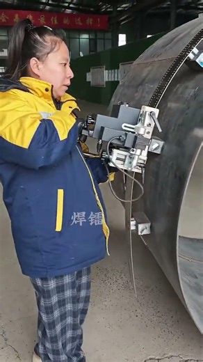 Automatic welding equipment doubles the efficiency of circumferential welding #welding machineRobots
