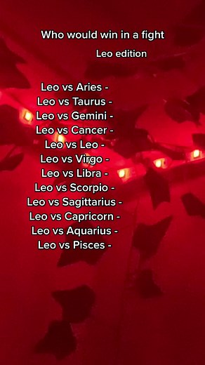 Leo Zodiac Sign Fighting Matchups: Who Would Win?