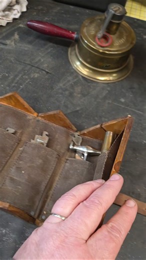 We turned this vintage tool box into a tool roll