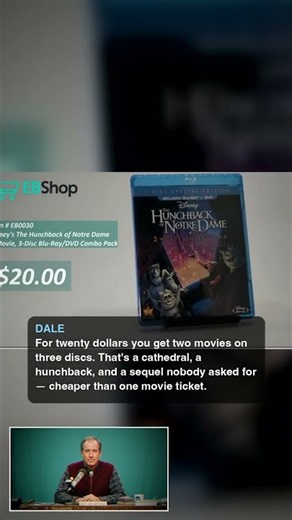 Disney's The Hunchback of Notre Dame | Blu-Ray/DVD/Digital Combo Pack — $20.00