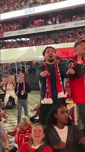 Norwegian fans are having a blast at a packed Ullevaal stadium in Oslo | #FIFAWorldCup