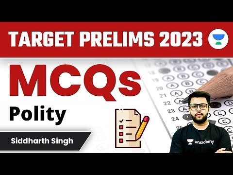 Prelims 2023 | MCQs Series Polity | Siddharth Singh