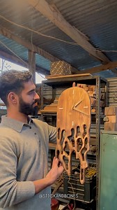 Rustic wall clock 🕰️ #viral #craft #fyp #explorepage #diy #wastetowealth #transformation #art #reels | Aziz Ul Rehman