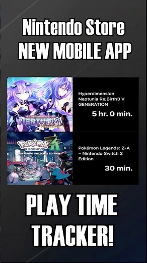 DETAILED Play Time Tracker in Nintendo Shop App!