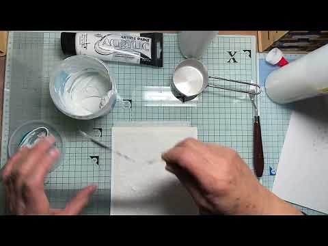DIY embossing paste and stencils
