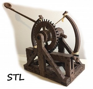 Da Vinci Catapult: 3D Printing Model (3D Print Files Only) - Etsy