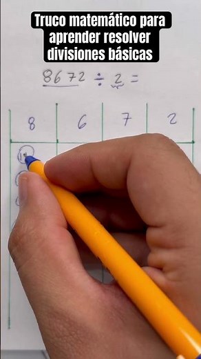 Truco matemático para aprender a resolver divisiones básicas