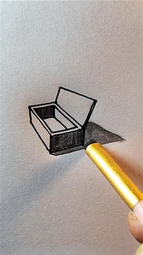 How to drawing box #drawing #design #art