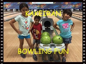 Bowling for the very first time with bumpers and ramps