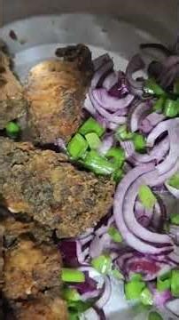 cooking fry egg fry fish and fish choka