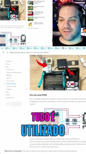 Projeto Hackster.io: Dificuldade vs. Resultado Incrível! #shorts