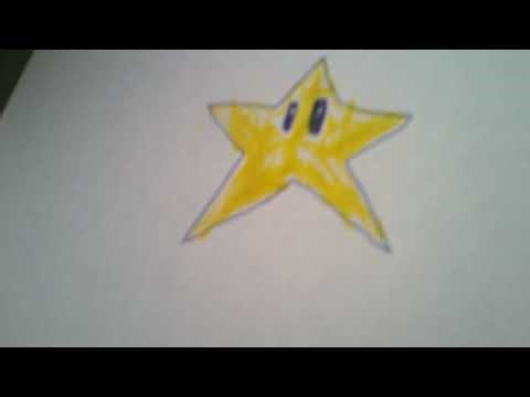 how to draw a mario star