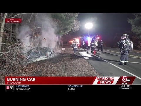 Driver suffers traumatic injuries in fiery Cape Cod crash