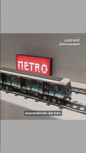 Paris metro in LEGO #metrodeparis #subway #metro #legotrain #ratp #lego #paris #ubahn #train