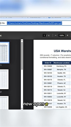 How to convert pdf to excel #excel #harisanalytics #exceltips #dataanlysis