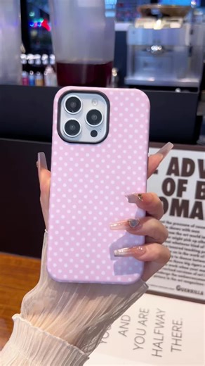The phone case of my dreams! 🎀 If you love the coquette aesthetic, this polka dot case is a MUST. So cute and fits perfectly! ✨🛒#iphone17 #tiktokshop #aesthetic #polkadot #cute