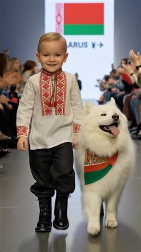 🇧🇾 Belarus Baby & Pet Fashion Runway | Traditional Style Meets Adorable Charm #superadorable