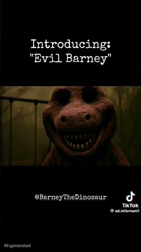 EVIL BARNEY HAS BEEN WAITING FOR US 💀⚰️#horror #barney #childhood #scary #fyp #creepypasta #cursed